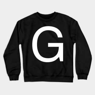 Helvetica G in white Crewneck Sweatshirt